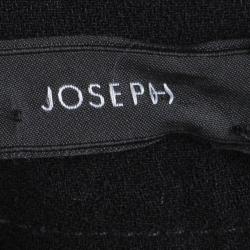 Pre Owned Joseph Black Pleated Lace Detail Courtney Skirt M