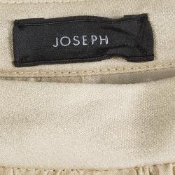 Joseph Gold Silk Tiered Petra Skirt S