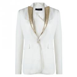 Pre Owned جاكيت بليزر جوزيف أبيض أوف وايت ياقة كلاسيكية S