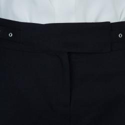 Joseph Black Buckle Detail Wool Skirt M