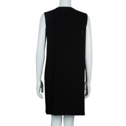 Pre Owned Joseph Monochrome Colorblock Sleeveless Dress L