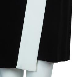Pre Owned Joseph Monochrome Colorblock Sleeveless Dress L
