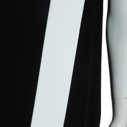 Pre Owned Joseph Monochrome Colorblock Sleeveless Dress L