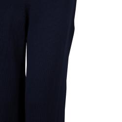 Pre Owned Joseph Navy Blue High Waist Wool Jogger Pants L