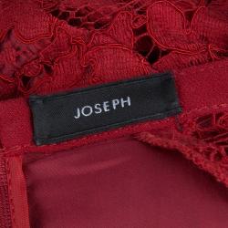 Pre Owned Joseph Red Lace A-Line Dress  S