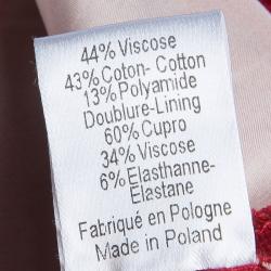 Pre Owned Joseph Red Lace A-Line Dress  S