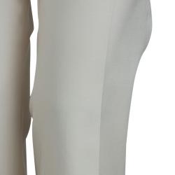 Pre Owned Joseph Cream Tailored Cotton Trousers M