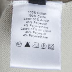 Pre Owned توب جوزيف تريكو بيج كم طويل رباط متقاطع على الصدر M 