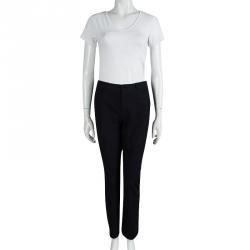 Joseph Dark Blue Stretch Denim Boot Cut Trousers L