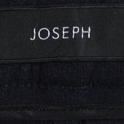 Pre Owned Joseph Dark Blue Stretch Denim Boot Cut Trousers L