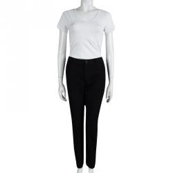 Pre Owned Joseph Black Stretch Denim Boot Cut Pants L