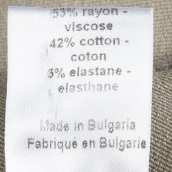 Pre Owned Joseph Beige Stretch Denim Boot Cut Pants L