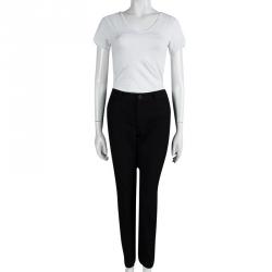 Joseph Black Stretch Denim Boot Cut Trousers M