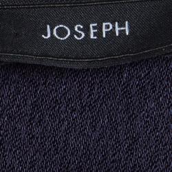 مملوكة مسبقًا فستان جوزيف كريب أزرق كحلي للركبة بأكمام طويلة S