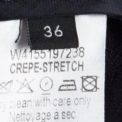 مملوكة مسبقًا فستان جوزيف كريب أزرق كحلي للركبة بأكمام طويلة S