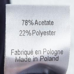 مملوكة مسبقًا فستان جوزيف كريب أزرق كحلي للركبة بأكمام طويلة S