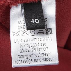 Pre Owned Joseph Red Stretch Crepe Yvonne Dress M