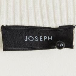 Joseph Cream Matt Silk Crewneck Short Sleeve Oversized Top S