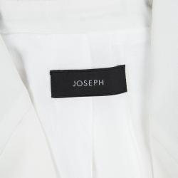 Pre Owned Joseph Off White Crepe Jazz Blazer L