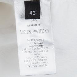 Pre Owned Joseph Off White Crepe Jazz Blazer L