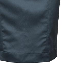 Pre Owned Just Cavalli Grey Silk Pencil Skirt M