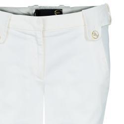 Pre Owned بنطلون جينز جست كافالي بأرجل واسعة أبيض M