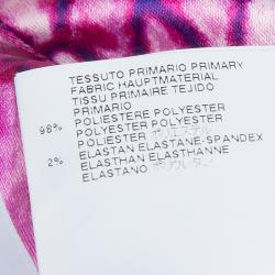 Pre Owned Just Cavalli Purple Snake Print Silk Maxi Dress M