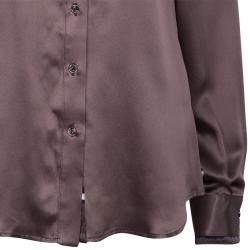 Pre Owned Just Cavalli Brown Satin Snake Print Blouse M