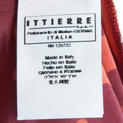 Pre Owned Just Cavalli Orange Printed Sleeveless Dress M