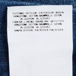 Pre Owned Just Cavalli Washed Indigo Denim Pleated Belted Shorts M