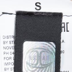 Pre Owned Just Cavalli Black Perforated Lurex Knit Long Sleeve Maxi Dress S