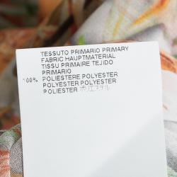 Pre Owned Just Cavalli Multicolor Floral Printed Long Sleeve Neck Tie Detail Blouse L