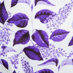 Pre Owned Just Cavalli Purple Leaf Printed Maxi Skirt L