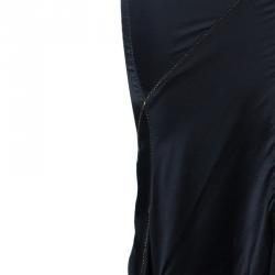 مملوكة مسبقًا Just Cavalli Black Satin Fishtail Maxi Skirt S