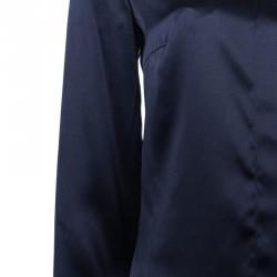 Pre Owned Just Cavalli Black Silk Shirt M