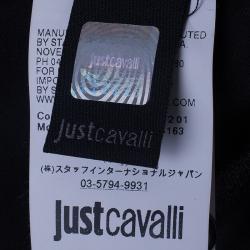 Pre Owned Just Cavalli Black Silk Shirt M