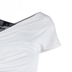 Pre Owned Just Cavalli Ruched Printed Dress