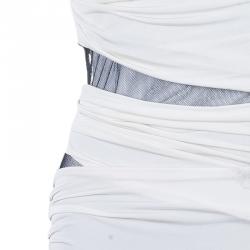 Pre Owned Just Cavalli Ruched Printed Dress