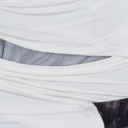 Pre Owned Just Cavalli Ruched Printed Dress