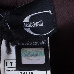 Pre Owned Just Cavalli Leopard Print Babydoll Dress M