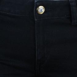 Pre Owned Just Cavalli Black Embellished Pocket Skinny Jeans M