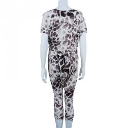 Pre Owned Just Cavalli Kenya Jersey Harem Jumpsuit M