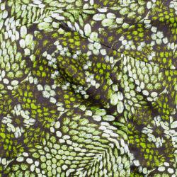 Pre Owned Just Cavalli Snake Print Green Maxi Skirt L