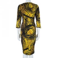 مملوكة مسبقًا فستان مكسم جست كافالي نقشة شمع العسل L