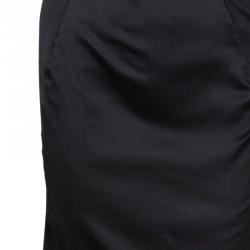 Pre Owned Just Cavalli Black Satin Corset Dress M