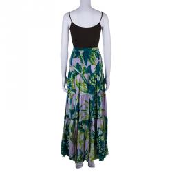 مملوكة مسبقًا تنورة جست كافالي طباعة متعددة الألوان M