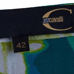 مملوكة مسبقًا تنورة جست كافالي طباعة متعددة الألوان M