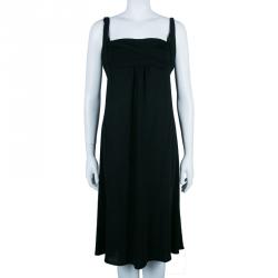 Pre Owned Just Cavalli Black Stretch Flare Dress M