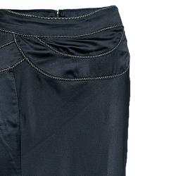 Pre Owned Just Cavalli Black Satin Maxi Skirt L