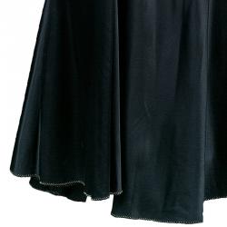 Pre Owned Just Cavalli Black Satin Maxi Skirt L